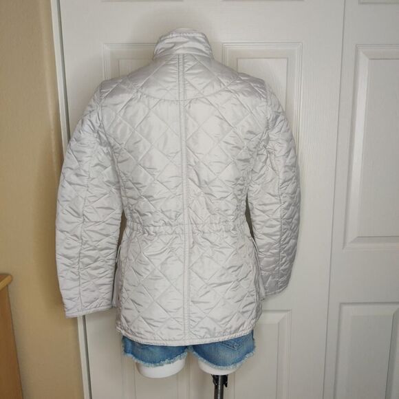 Coach diamond quilted jacket F84993 oyster sz S - Picture 3 of 10